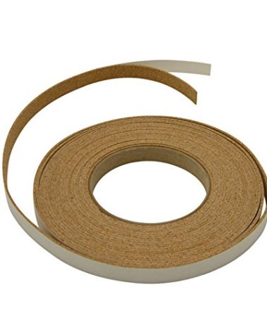 J.V. Converting CORK-1/LBRN0525 JVCC CORK-1 Adhesive-Backed Cork Tape: 1/2" x 25 ft., Light Brown