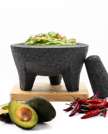 Traditional Molcajete Mexicano Volcanic Rock Mortar and Pestle Set Handmade of Authentic Lava Rock in Puebla Mexico Guacamole Bowl Cutting Board Included Molcajete Bowl Molcajete de Piedra Volcanica