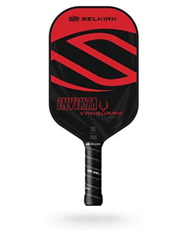Selkirk Sport Vanguard Hybrid Pickleball Paddle | Carbon Fiber Pickleball Paddle with a Polypropylene X5 Core | Pickleball Rackets | Invikta Midweight Red
