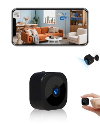 AOBOCAM 1080P HD Indoor Camera for Indoor Security with App Control Motion Detection & Night Vision Wireless WiFi Rechargeable Pet Camera for Home/Office 24/7 Cycle Save Video Only