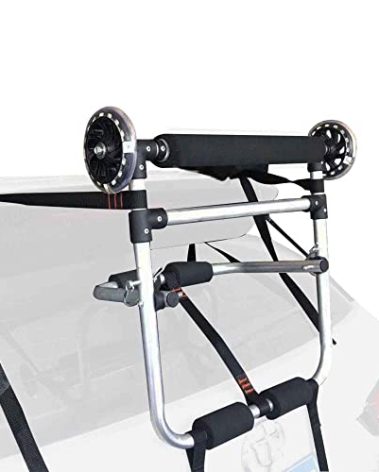 HUIMENG Kayak Roller - Load Assist Prevent Sideslip with Adjustable Tightness and Angle Boat for Mounting Kayaks Canoes to Car TopsCrossbarsRoof Racks or Roof Pads,Load 220lbs, silver