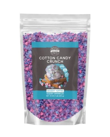 Birch & Meadow 1lb of Cotton Candy Crunch, Ice Cream Topping, Dessert Topper
