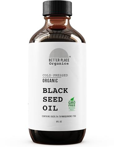 Organic Black Seed Oil | 100% Virgin Cold Pressed Liquid Pure | External Use on Joints, Hair, Skin, Nails | 8 oz