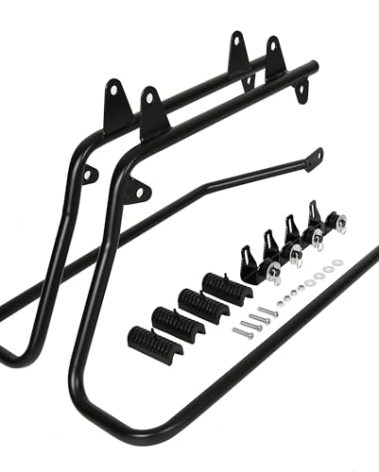 KUAFU Saddlebag Conversion Bracket, Saddle Bag Support Mounts Compatible with 1984-2017 Harley Davidson Heritage Softail