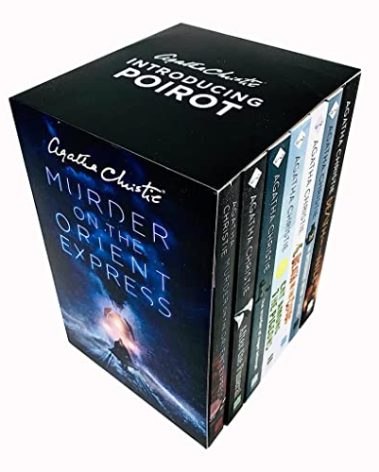Agatha Christie Poirot Series 7 Books Collection Box Set (Murder on the Orient Express, Death on the Nile, The Mysterious Affair at Styles, After the Funeral & More)