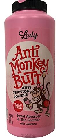 Anti Monkey Butt Women’s Body Powder - Talc-Free, Sweat Absorbing, & Anti-Chafing Formula - All-Day Comfort & Protection - 6 oz