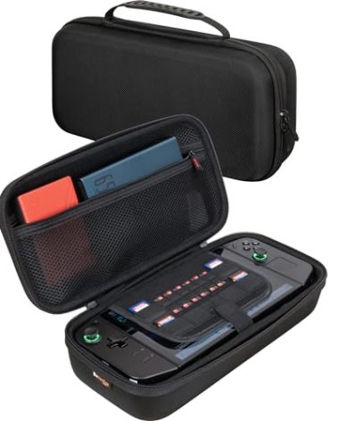 ButterFox Large Carrying Case Bag For Lenovo Legion Go Handheld, Fits Charger, Pocket for large 65W Battery Pack, Compatible with Legion Go S (Black)