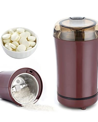 Multifunctional Electric Pill Crusher Grinder- Grind The Medicine and Vitamin of Different Sizes into Powder-Pill Grinder for Elderly, Children or Pets, Pill Cutters for Small or Large Pills (Purple)