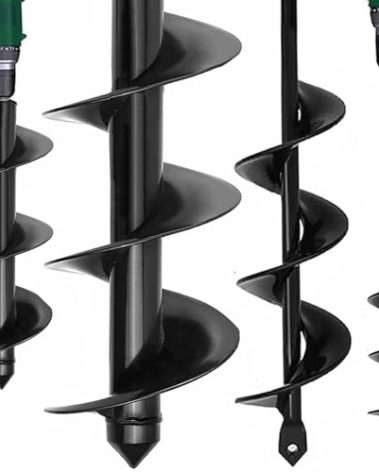 TCBWFY Garden Auger Drill Bit for Planting 1.6"x16.5"and 3.5"x16",Heavy Duty Bulb Planter Tool for Digging Holes,Compatible with 3/8" Hex Drive Drill