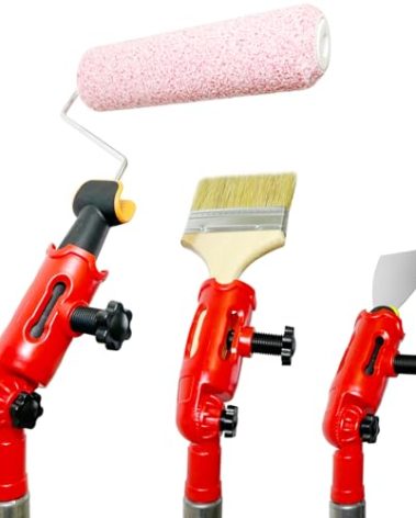 Multi-Angle Paint Brush Extender for High Ceiling,Extension Pole Attachment Holder for Paint Brush,Roller, Scraper, Secure Handle Grip,Great for Walls, Corners, Edges,Corner Painting Tool
