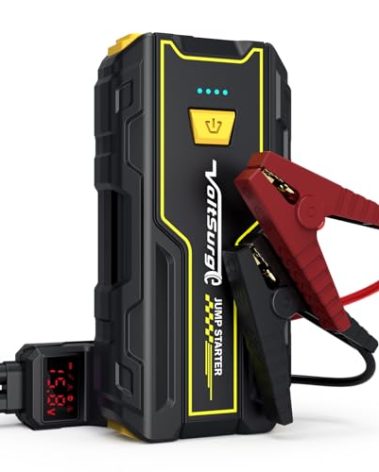 VoltSurge Car Battery Starter, 3000A Emergency Starter for Cars (Engines up to 7.0L Petrol / 5.5L Diesel) 12V, Jump Starter, LED Flashlight with USB Ports