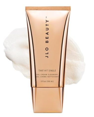 JLO BEAUTY Gel Cream Face Wash, Daily Facial Cleanser & Makeup Remover, Hydrating Sulfate Free Skin Care Formula with Antioxidants, Gentle Face Cleanser For Women, That Hit Single, 5 Oz