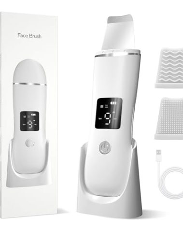 Face Scrubber Skin Spatula - Blackhead Remover with 4 Modes, Pore Extractor Face Spatula Deep Cleansing for Facial Skincare Women Gift