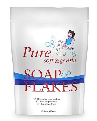Playlearn Pure Laundry Soap Flakes - 15oz - Soft & Gentle Laundry Flakes - Resealable Bag