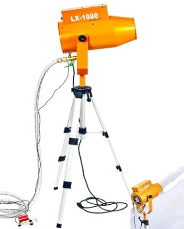 LANGXUN 1000W Summer Foam Party Machine, Kids Water Play Foam Blaster with Super Soaker Nozzles - Outdoor Pool Party Foam Cannon for Backyard, Splash Pad, Summer Camp