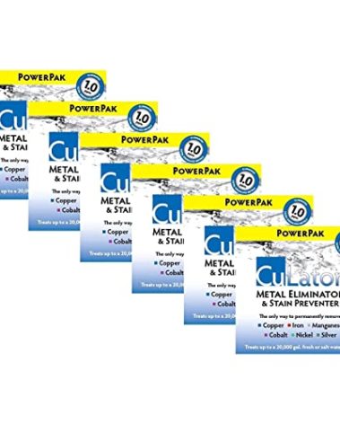 Artist Unknown CuLator Metal Eliminator and Stain Preventer for Pools & Spas - 6 Month Supply - Liquid Powder - Pool & Spa Stain Preventer