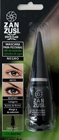 ZAN ZUSI Waterproof Black Roll On Mascara 9g Glass Bottle From Mexico