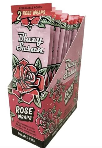Blazy Susan Rose Wraps 25pk - 2 Per Pack, Pink