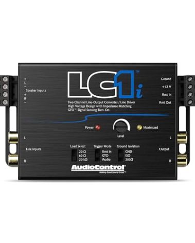 AudioControl LC1i Active 2-Channel Line Driver/Line Output Converter, Provides Input Signal to Add Amplifier to Factory Car Radio, Impedance Matching, Distortion Free