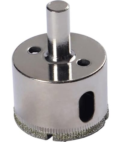 Drilax 1-5/8 Inch Diamond Hole Saw | 3/8" Standard Shank | for Shower Valves, Recessed Lights, Glass Jug Lamps | Drills Tile, Granite, Glass, Stone
