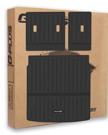 G-PLUS Trunk Mat Cargo Liner w/Seat Back Protection Compatible with Mazda CX-50 2023-2024 TPE All Weather Full Cover Protection 3 Piece,Black