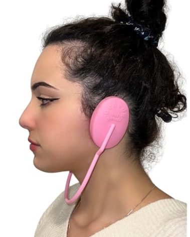 Genedy Ear Covers for Shower, Heat and Hair Dye Protection - Pink - Waterproof Ear Covers for Washing Hair - Reusable Silicone Ear Caps For Hair Dye - Ear Protectors From Heat Styling and Dryer