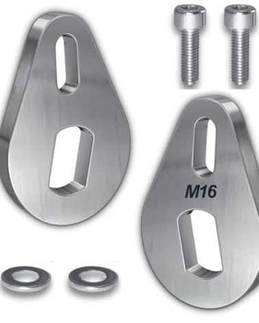 Heavy Duty EBike Torque Arm Set, Universal M16, Electric Bicycle E Bike Rear Axle, 6mm Thick, Made from Stainless Steel, Suit 3000W 5000W Motors.