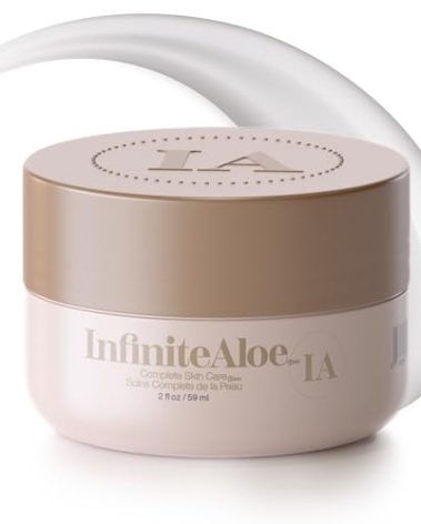 InfiniteAloe Complete Skin Care, Aloe Vera Powered Face and Body Cream for All Skin Types, Dry Skin Everyday Hero, Original Scent - Small Jar 2 oz