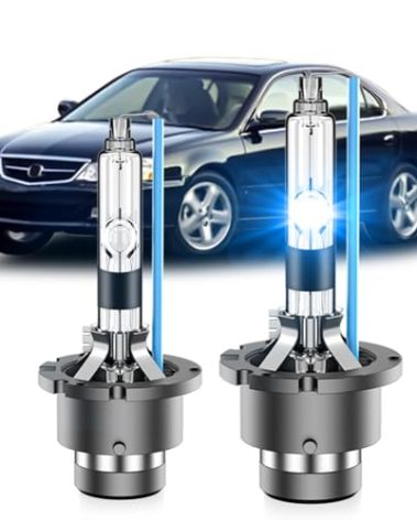 SENROBO Fit for 2001-2003 Acura CL CSX RL TL D2R HID Xenon Headlight Bulbs, 350% Brightness, Low Beam Light Bulb, 8000K White Blue, Plug and Play, Pack of 2