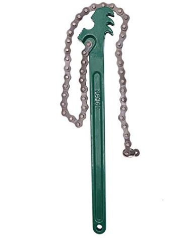 Ruikarhop 16 Inch Heavy Duty Reversible Chain Wrench for 1.5" to 7.5" Diameter Oil & Fuel Filter