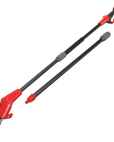 CRAFTSMAN V20 Cordless Pole Saw, 14-Foot, Battery and Charger Included, Pole Saws for Tree Trimming, Up to 325 Cuts per Charge, 4.0Ah, Electric Tree Trimmer (CMCCSP20M1)