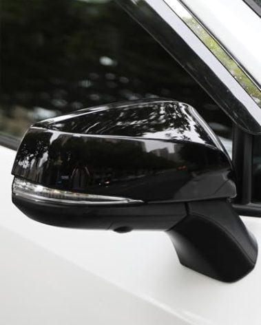 for Toyota Highlander 2020 2021 2022 2023 2024 2025 Rearview Mirror Cover, Sporty Gloss Black Exterior Side Rear Vision Mirror Protective Molding Covers for Highlander- Black