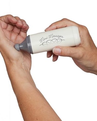 Norco Mini Therapeutic Massager with Battery. Hand-held Portable Therapeutic Vibrating Therapy Tool for Scar Tissue, Hand, Finger, Feet, Face, Elbow, Neck. Post-Surgery, Arthritis Pain. NC70209