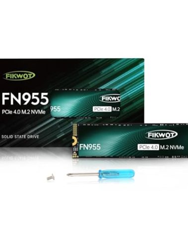 Fikwot FN955 1TB NVMe SSD M.2 2280 PCIe Gen4x4, Up to 7300MB/s, 3D NAND TLC Flash Internal Solid State Drive, Configure SLC Cache, Storage and Memory Expansion for PS5 Laptop Desktop