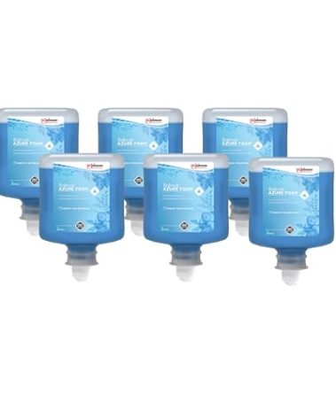 DEB DEB-AZU1L Refresh Azure FOAM Wash 1000ml Refill, 6/CS