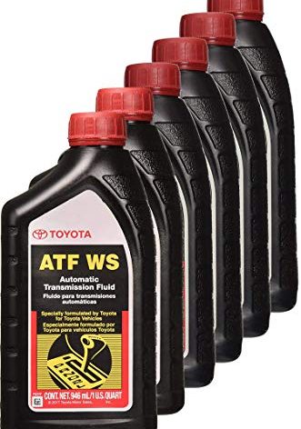Toyota 00289-ATFWS Automatic Transmission Fluid, 192 Ounces, 6 Pack