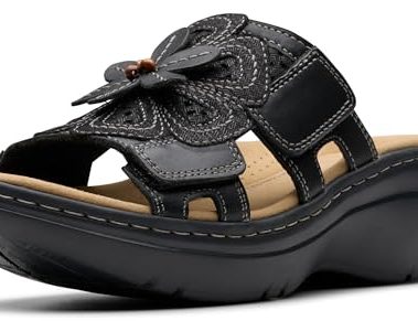 Clarks Women Merliah 2 Belle Black Combi Leather 9.5 Medium