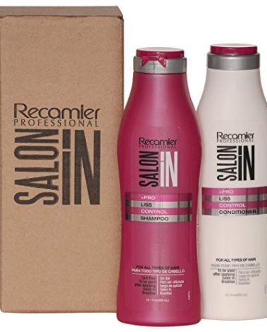 RECAMIER Anti Frizz Shampoo Conditioner Set Hair Treatment | Champu y Acondicionador para Mujer 10.1 OZ