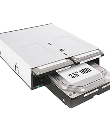 ICY DOCK 3 Bay 2 x 2.5” & 1 x 3.5” SATA HDD/SSD Hot Swap Backplane Docking Enclosure for 5.25” Bay | flexiDOCK MB095SP-B