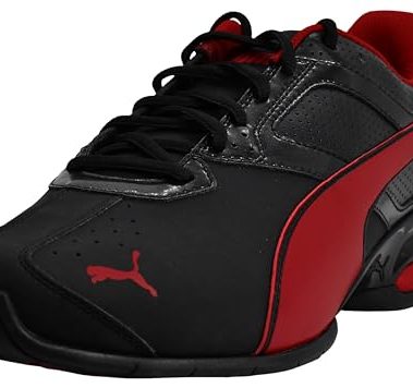 PUMA Men's Tazon 6 FM Shoes, Black/Red Dahlia, 9.5 M