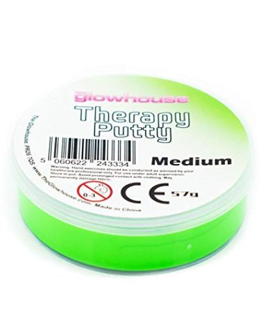 Premium Therapy Putty Squeezable Non-Toxic, Hand Exercise, Anti-Stress for Adults & Children (Green - Medium)