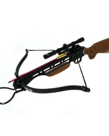 Manticore 150lbs Wood Crossbow with Scope, Extra Arrows and Rope Cocking Device