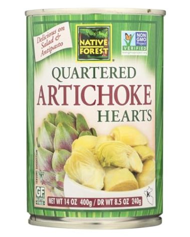 NATIVE FOREST Quartered Artichoke Hearts, 14 OZ