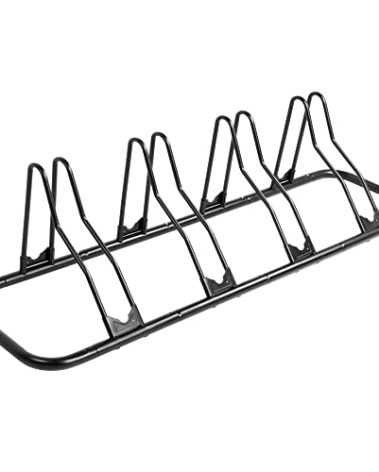 CyclingDeal Bicycle Floor Parking Rack Stand - for Mountain MTB Road Bike - Indoor Home Garage Storage - Classic 4 Bikes