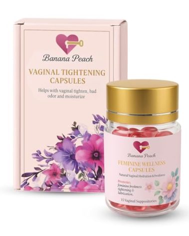 Vaginal Suppositories for Feminine Care, 15 Capsules - Intimate Lubrication Moisturizer for Women - Products to Insert for Moisture That Smell Good Down There - Support Tightening, Fight Vag Dryness