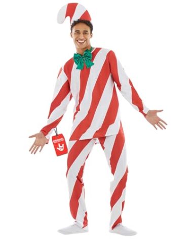 fun shack Candy Cane, Christmas Costumes for Men, Christmas Suit, Candy Cane Shirt, Christmassy Costumes, Candy Cane Pajamas