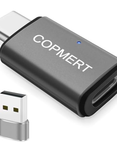 Motorcycle Wireless CarPlay Bluetooth Adapter Compatible with Harley Davidson 2024 Road Glide/Street Glide 2025 Street Glide Accessories with USB to USB C Adapter (Silvery)