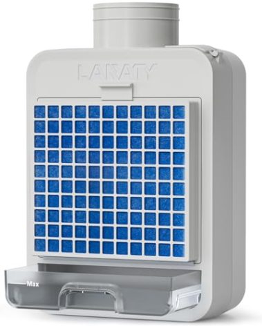 3-in-1 Indoor Dryer Vent, 4Pcs Polyester Filter, Stainless Steel Screen Filter, Lint Captured Water Drawer, Dryer Vent Cleaner Kit with Weight Control Safety Flap, Energy-saving, Improve Air Quality