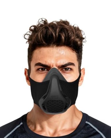 High Altitude Mask, Training Workout Mask Men to Improve Lung Capacity, 24 Level Breathing Resistance Fitness Mask to Upgrade Endurance, for All Sport: Running, Cardio, Cycling, Gym