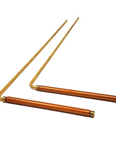MyDeal Products Solid Copper and Brass Dowsing Rods with Smooth Movement for Tracing Spiritual Energy Chi, Ghost Hunting, Water Divining, Finding Gold, Locating Lost Items or Answering Questions!